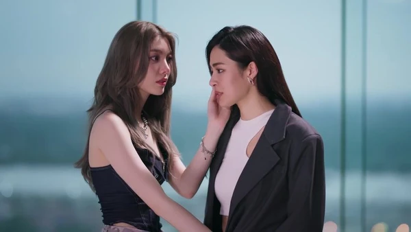Two women in close interaction in "Only You".