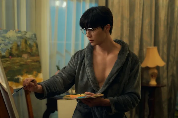 A man paints in a robe in "The Next Prince".